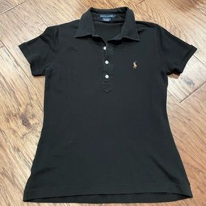 EUC L Black Short Sleeve Ralph Lauren Polo Shirt